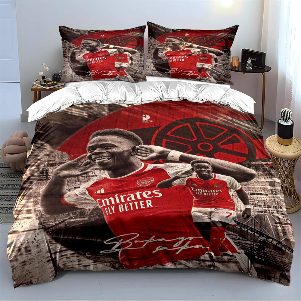 Set Biancheria da Letto Giocatore Arsenal Set Biancheria da Letto (1 copripiumino, 2 federe, piumino non incluso)