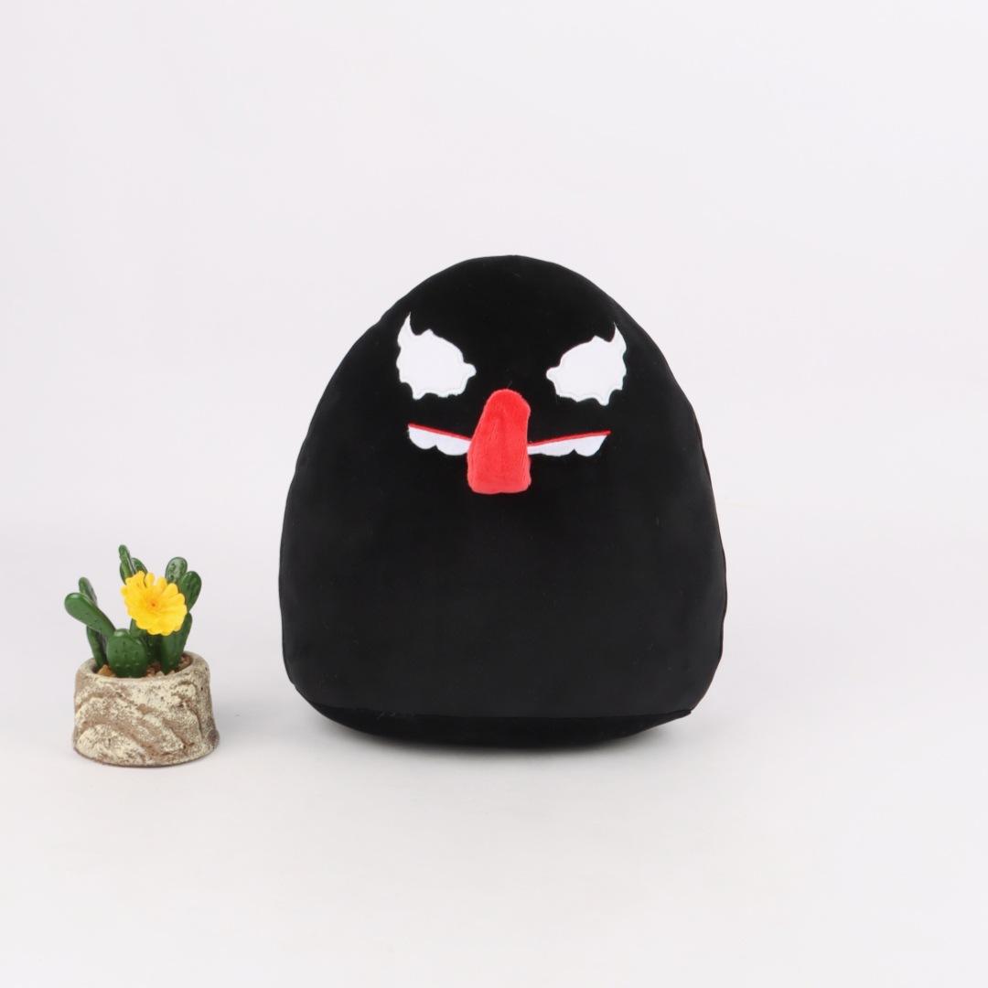 

Plush Pillow Venom Plush Toy Stuffed Doll Pillow Elastic Tongue Plush Toy чёрный