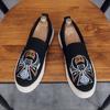 Men Loafers Shoes Summer  Man New Fashion Canvas Footwear Soft Flat Comfy Flock Suede Leather Men Casual Vulcanized Shoe2024