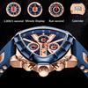 Business Sport Men's Quartz Wristwatches Fashion Military Silicone Watch for Men Waterproof Date Chronograph Montre Homme