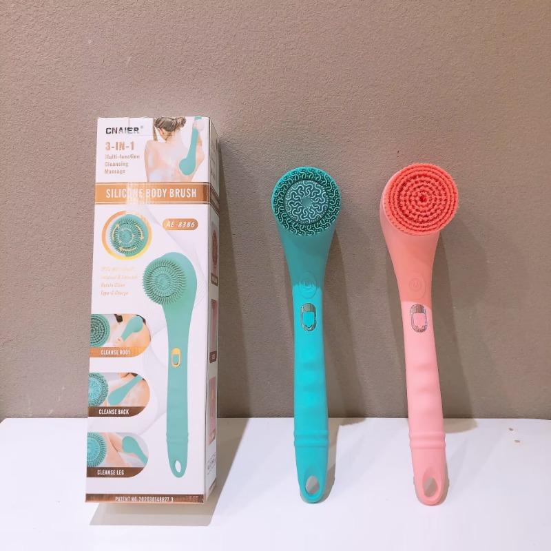 1SET Neue Elektrische Badebürste Vollautomatisch Haushalt Multifunktional Wasserdicht Massage Reiben Bade-Artefakt Langer Griff Badebürste