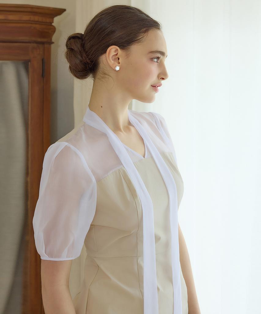 Julie And Kara 25Hs Collar 126 Terroir Line Aerin Dress Beige