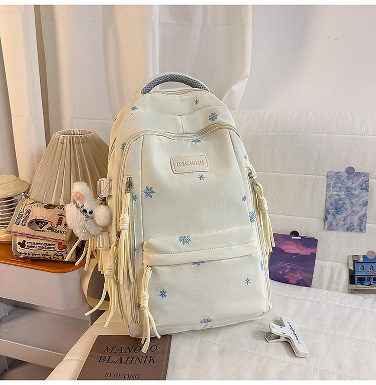Schoolbag schoolbag junior high school girls 1011 new high value ins style simple high school students large capacity backpack