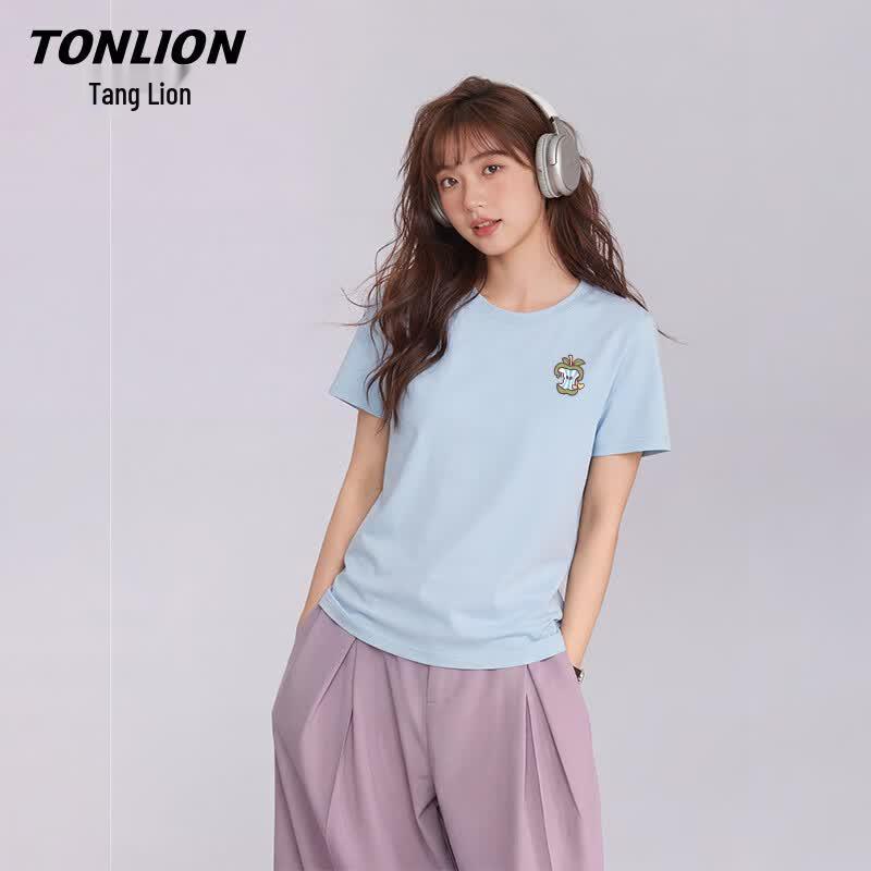 TonLion Women s Slim-Fit Short Sleeve T-Shirt M