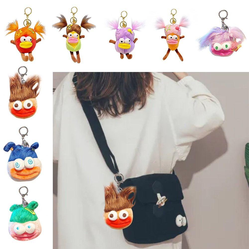 

Creative Fried Vegetable Keychain DIY Bag Pendant Key Ring Stuffed Doll Toy Carrot