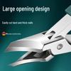 Portable Large Opening Angled Nail Clippers - Fine Tip, Anti-Splash, For Thick & Hard Nails