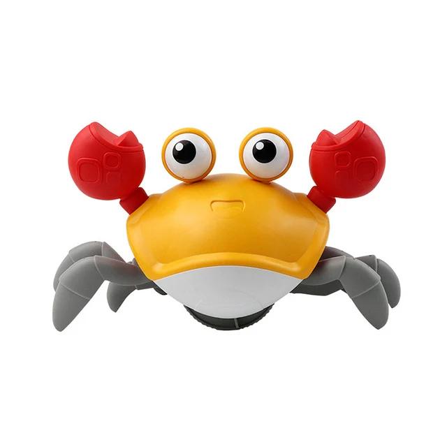 Baby Bath Tub Water Play Crab Toy Clockwork Portable Beach Children Shower Accessory Baby Pulling a String To Learn To Walk