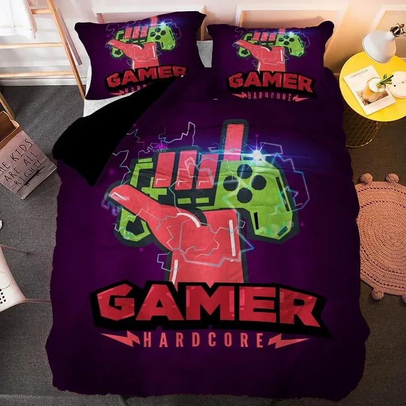 Moderne Technologietrends Gamer Bettwäsche Set Für Erwachsene Kinder Kinder Gamepad Warmer Bettbezug Weiche Bettbezug Hipie Nordic Polyester Bequem