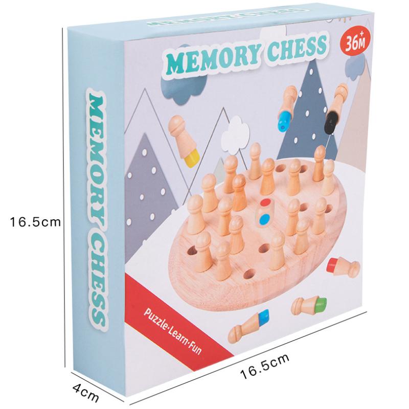 Chess Matching Game: Family Board Games for Kids and Adults, Preschool Learning Educational Toys, Birthday Gift for Boy Girl