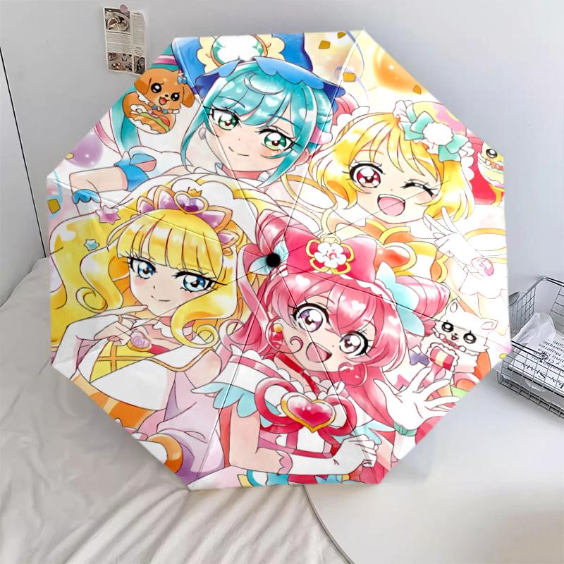 1 PC Automatic Folding Umbrella - WonderfulPrecur,Winx Club Pattern, Portable & Foldable Design with 8 Ribs, Christmas Birthday Gifts