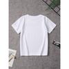 Boys Summer Crew Neck Short Sleeve T-Shirt with Colorful Block Figure Print