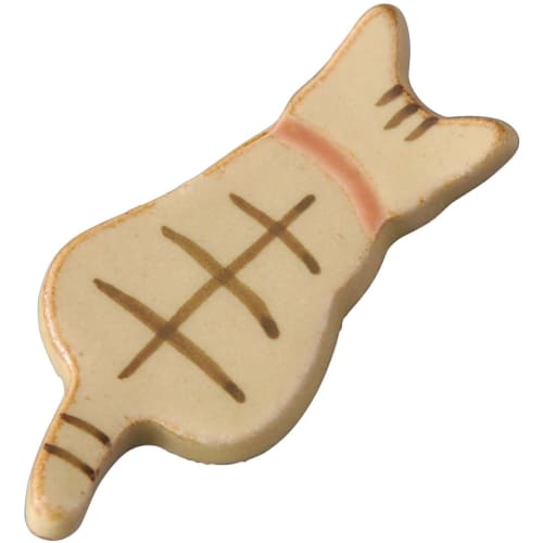 

Kawai Chopstick Rest, Rear Cat and Tiger, Size: Approx. W5 D2.3 H0.5 088594