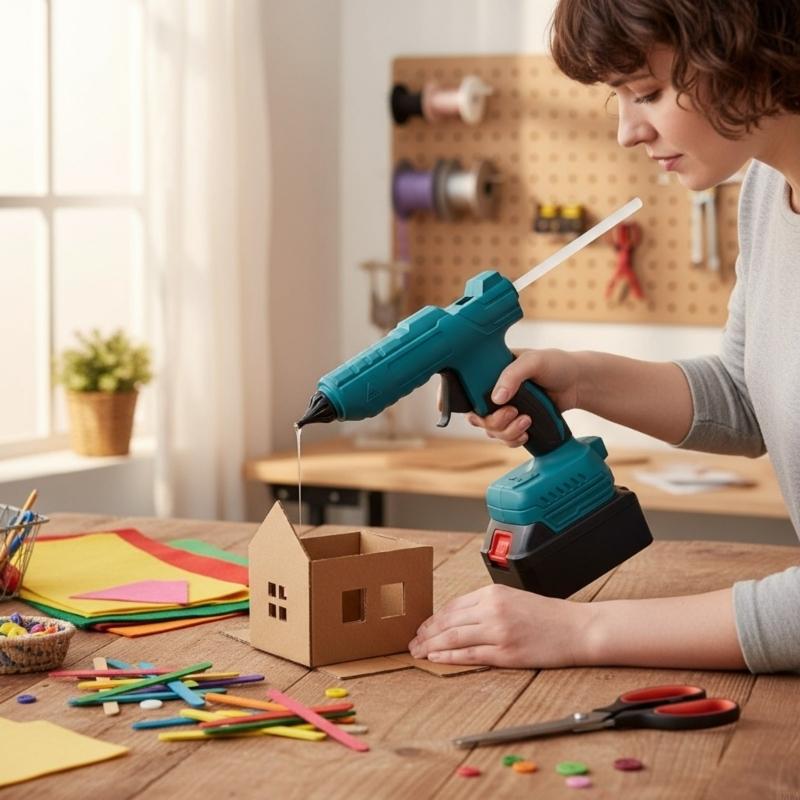 MXLA Battery Operated Hot Glues Guns Fast Heating Hot Glues Guns for Crafts Repair