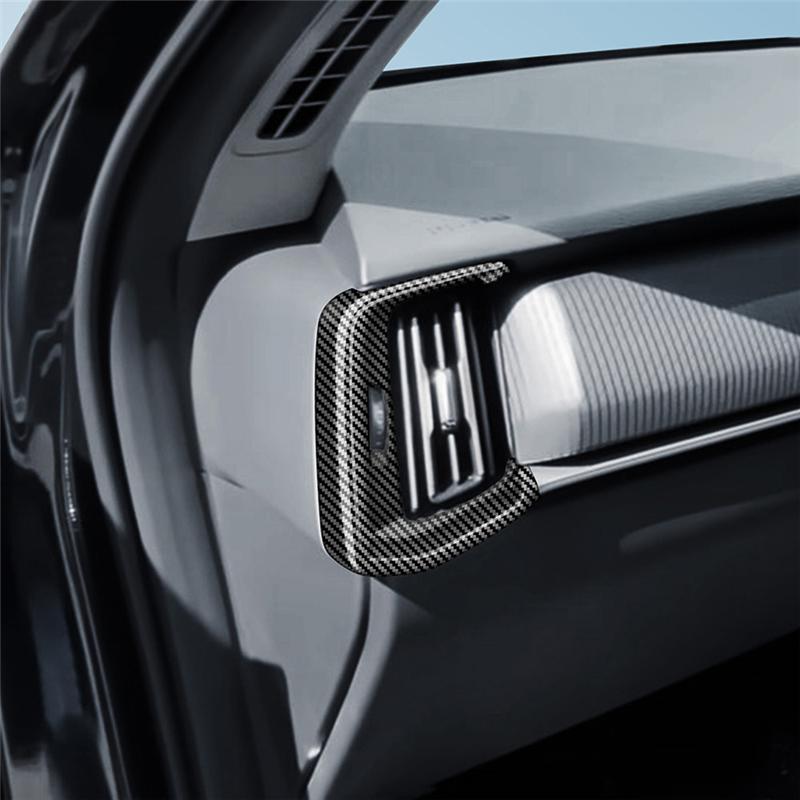 Per Mazda CX-60 Fibra di Carbonio Cruscotto Auto Anteriore Prese d'Aria Copertura Cornice Adesivo Sostituzione Accessori LHD-