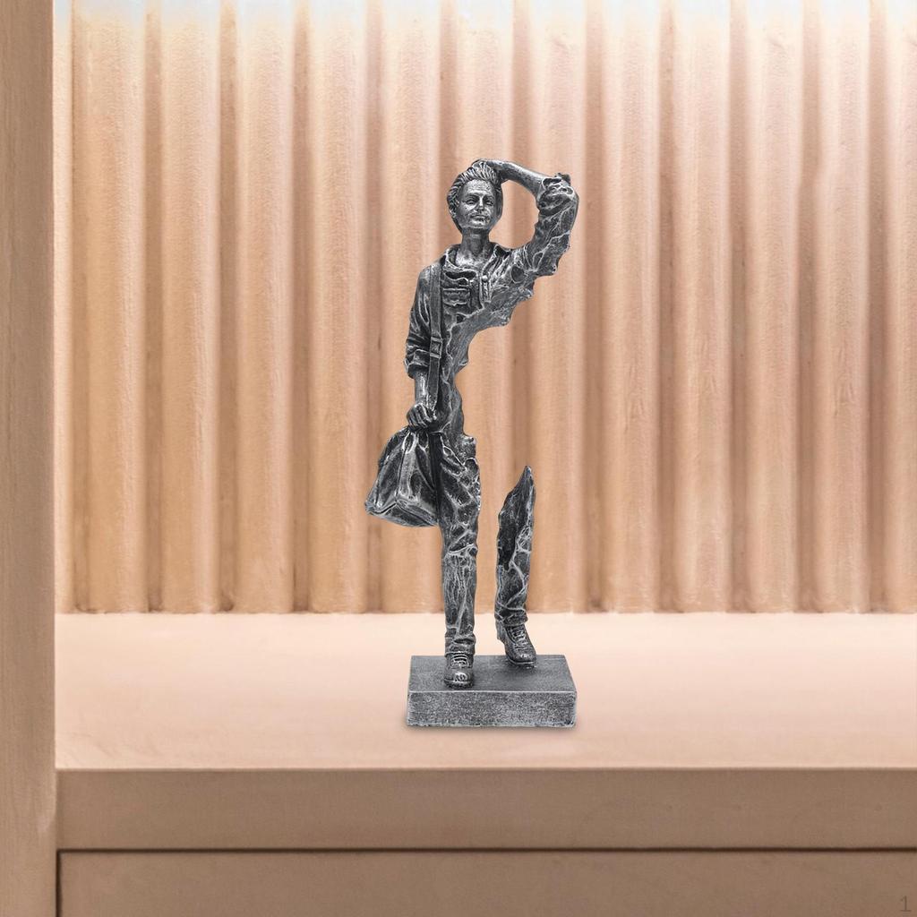 Creative Figure Statue Abstract Character Figurine Adornment Modern Art Decoration Tabletop Ornament