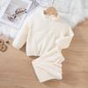 Kids' Fleece Half-Zip Sweatshirt Set for Boys and Girls Ages 1-7 - Autumn and Winter 2-Piece Outfit