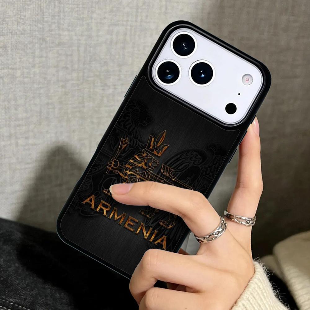 Capa Case for iPhone 17 Air 16 Pro Max 15 Plus 11 13 Mini 14 12 Back Phone Cover Armenia Armenians Flag soft