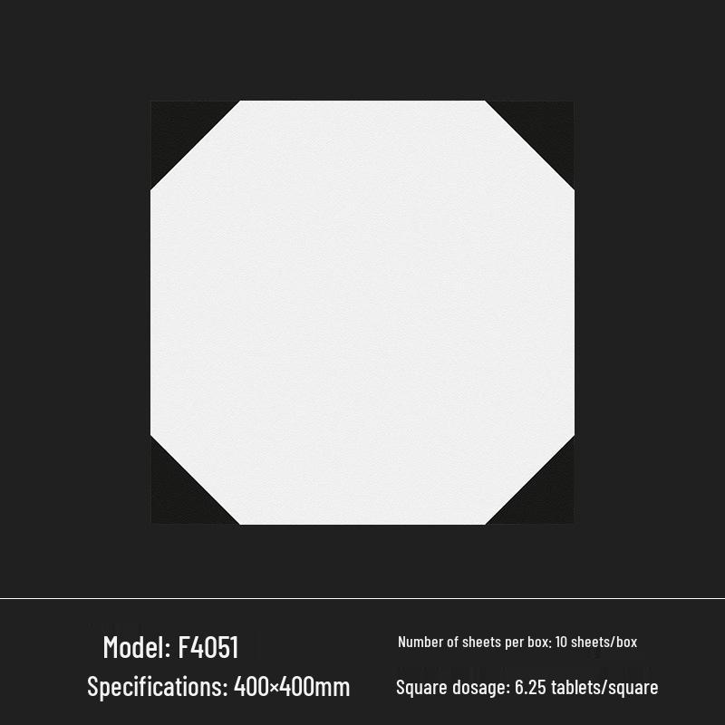 400x400 Zelená francouzská retro dlaždice s malým květinovým vzorem pro kuchyň, koupelnu, balkon a podlahu