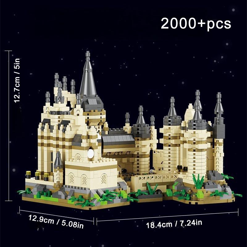 Non-Toxic Creative Classic Movie Magic Model Mini Building Block Magic Academy Building Series Micro Brick Toys For Birthdays S