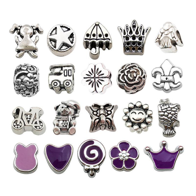 66-Piece Purple Nine-Grid DIY Jewelry Box Set - Children's Handmade Bead Bracelet Kit & Gift Box