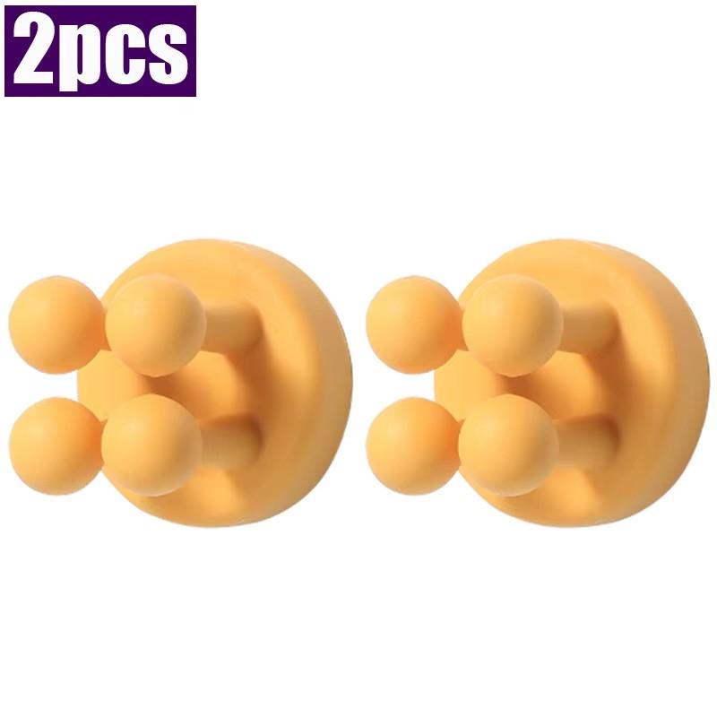 

2шт силиконовый держатель для зубной щетки, крючок для бритвы, водонепроницаемый, самоклеящийся, настенный, одинарный крючок для подвешивания ключа, держатель для вилки 35mm