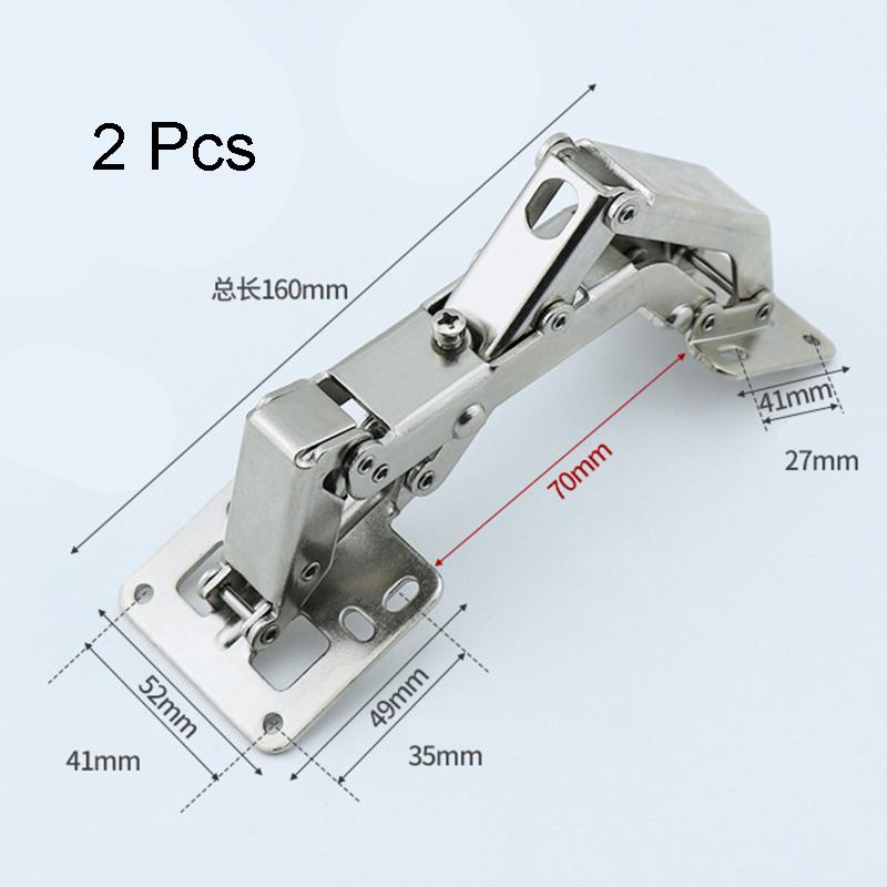 1-10PCS Cabinet Hinge 90 Degree 3/4in No-Drilling Hole Cupboard Door Hydraulic Hinges Soft Close With Screws Furniture Hardware