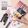 LANGUO 9/27 Colors Acrylic Paint Marker Pens Art Marker Set Flexible Brush Tip DIY Hand Drawn Graffiti Craft Art School Supplies