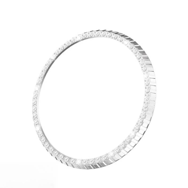 Für Samsung Galaxy Watch 8 classic 46mm Metallrahmen Lünettenring Diamantabdeckung Schutzhülle Galaxy Watch 8 Classic Schutz