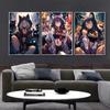 Cute Anime Girl Cat Ear Cool Girl Sexy Modern Fashion Poster Canvas Paintings Wall Art Pictures Playroom Home Decor