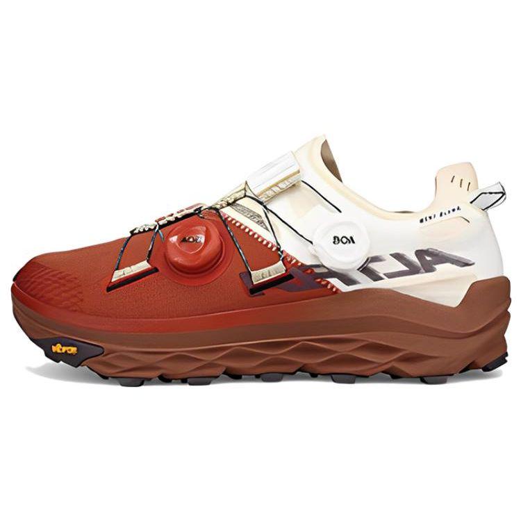 Altra Mont Blanc Boa Cushioning Slip Resistant Durable Low Top Running Shoes Women running shoes White Brown AL0A7R7D454