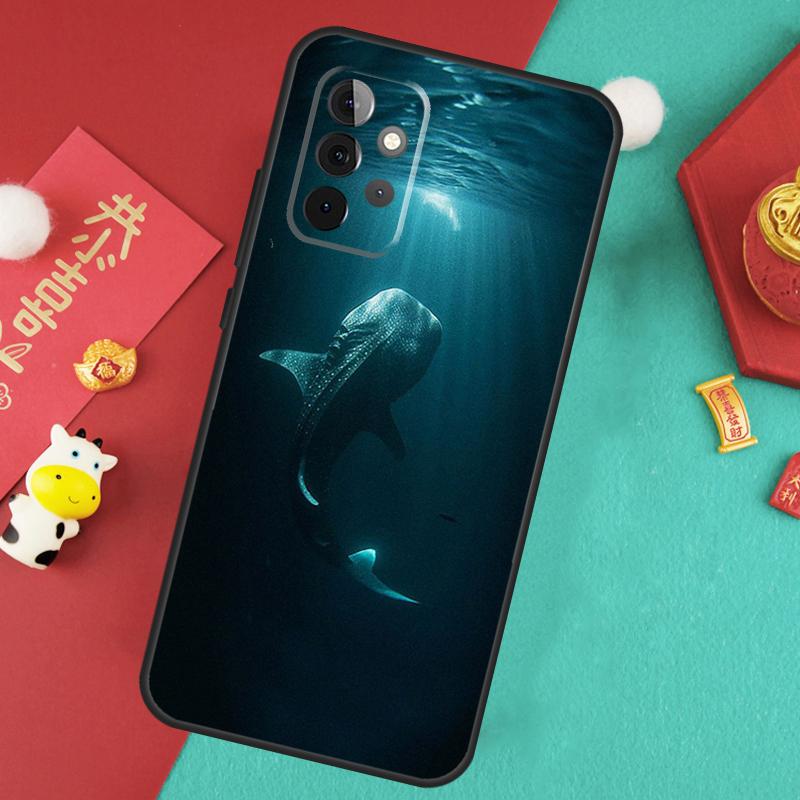 Ocean Whale Shark Swimming Case For Samsung Galaxy A55 A35 A25 A15 A14 A34 A54 A53 A33 A23 A13 A12 A52 A51 A32 Cover