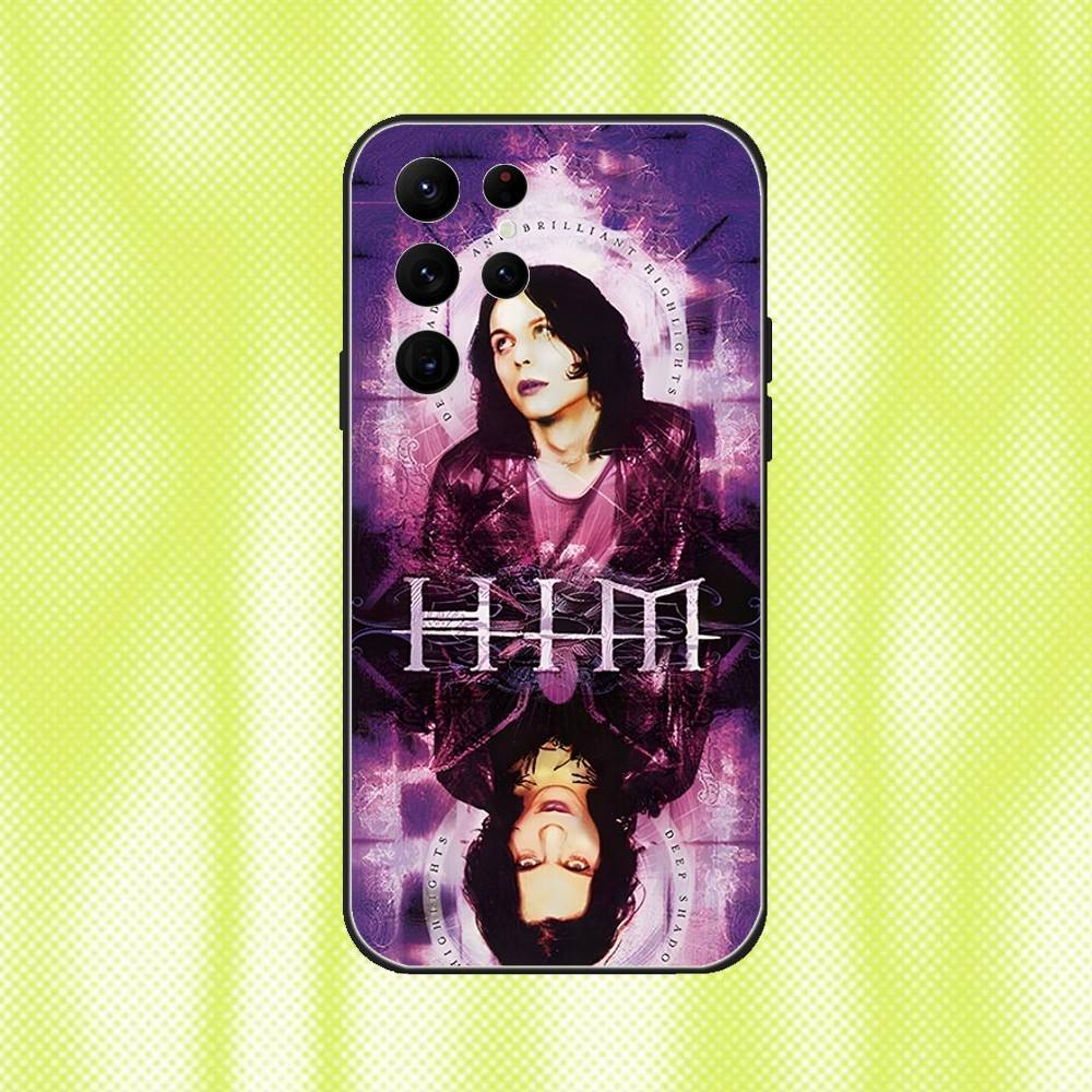 HIM Razorblade Romance Phone Case For Samsung S 25,24,23,22,30,21,10,9,Ultra,Plus,Lite,FE,4,5G Black Soft Case Samsung S25ULTRA