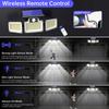 LED Solar Light Outdoor Solar Lamp with Motion Sensor 3 Modes LED Garden Light Waterproof Solar Power Spotlight Street Sunlight