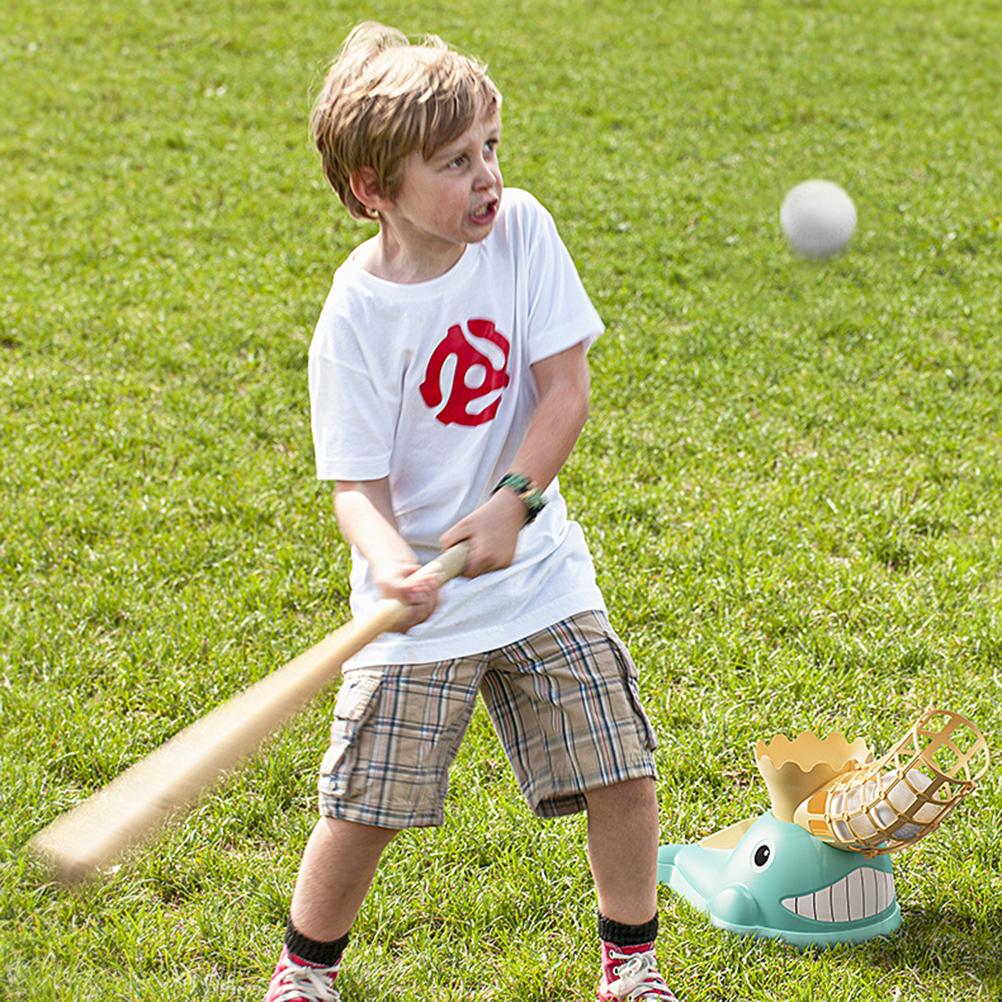 Kids Baseball Pitching Machine Step On Baseball Launcher Baseball Batting Machine Baseball Training