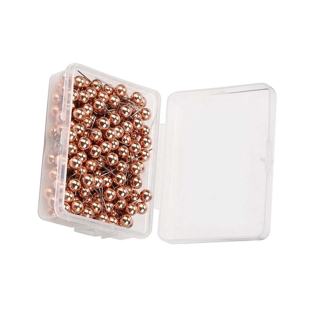 200pcs Round Ball Plastic Pushpin Thumbtack Pins Decorative DIY Tool
