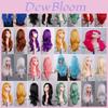 Cross Border Anime Cosplay Wavy Wig With Heat Resistant Fiber For Women