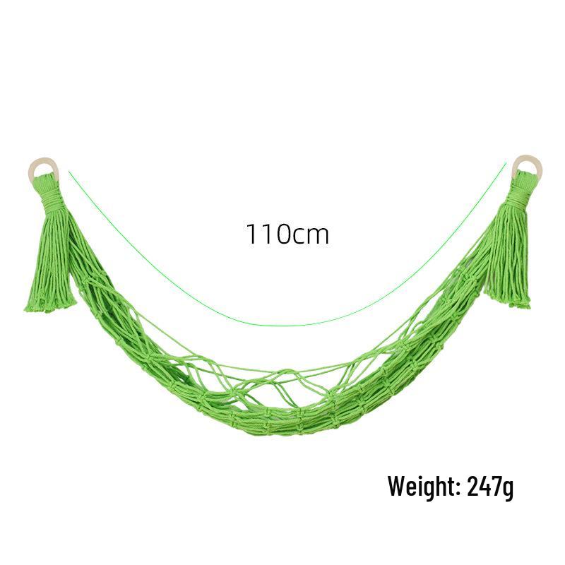 Nordic Lace Wall-Mounted Cotton Rope Toy Storage Hammock