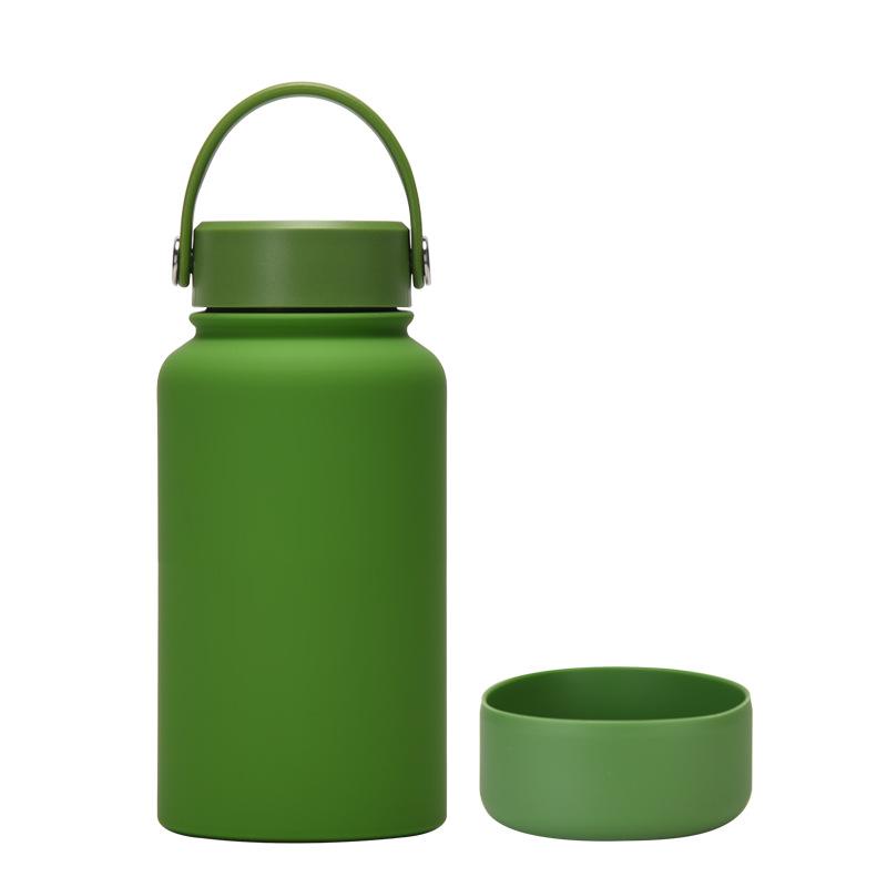 650Ml Stainless Steel Thermos Cup Non-Slip Outdoor Portable Water Cup Simple Wide Mouth Sports Kettle