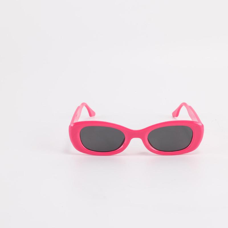 Elliptical Personalized Sunglasses Fashionable Trend Solid Color Emale Retro Anti-UV Sunglasses