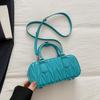 New high-end fashion pvc embossed bowling bag portable shoulder messenger trendy women's bag