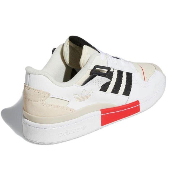 Adidas Forum Exhibit Low White Vivid Red Unisex Sneakers Cloud-White Core-Black GZ0937