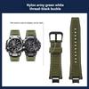 Modified Quick Release Leather Belt Nylon Strap For Casio G-SHOCK 5672 MTG-B3000 Italian leather Watchband Bracelet Accessories
