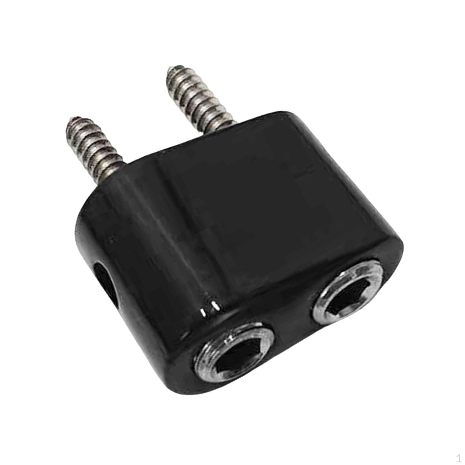 

Electric Guitar Bridge & Tailpiece Set Parts Practical Single Saddle Musical black Winding lock