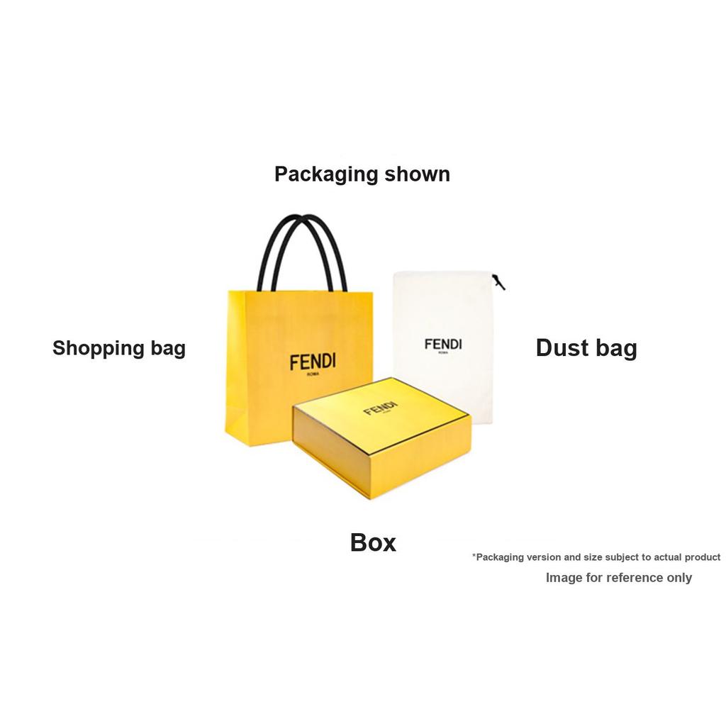 Fendi Monogram Logo Flat Leather Clutch Large Men clutch Brown 7N0126-AJJ8-F1HRH