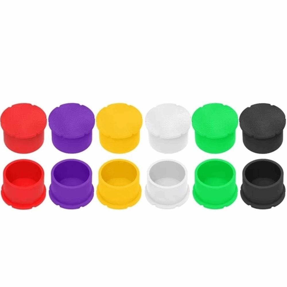 12Pcs/Pack Leak Free Glass Vials Protective Vial Caps Leak-Proof Reusable Bottle Cap Dust Plug Sealer Stopper