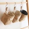Sacchetti da Appendere in Cotone e Lino Stile Giapponese, Set da 3