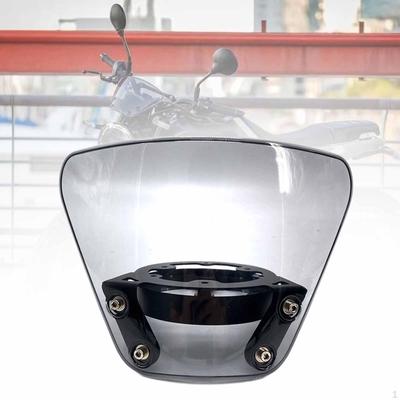 Motorrad vor der Windschutzscheibe Deflektor SCOOT für Fahrräder