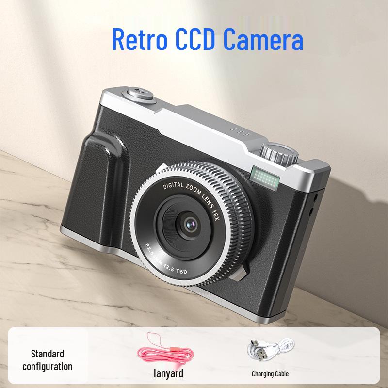 4K HD Mini Schönheits-Selfie- und Partykamera für Schüler und Kinder - Dual-Objektiv, Multifunktional