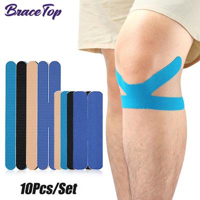 10 stuks Voorgesneden Kinesiologie Tape Voor Enkel Knie Schouder Elleboog Knieën Hardlopen Waterdicht Elastisch Ademend Hypoallergeen