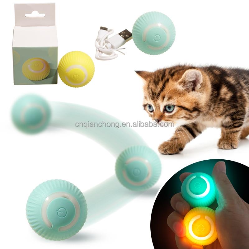 Smart Cat Toys Interactive Toys Training Self-moving Catnip Toys for Cat Electric Automatic Rolling Ball Smart Cat Toy